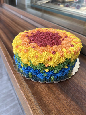 Mini Rainbow Star Cake *Cake of the Month