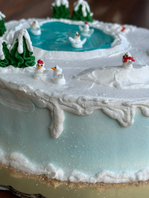 Small Winter Wonderland Cake *Cake of the Month