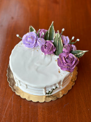 Small Violet Garden Cake *Cake of the Month
