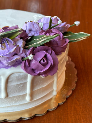 Small Violet Garden Cake *Cake of the Month